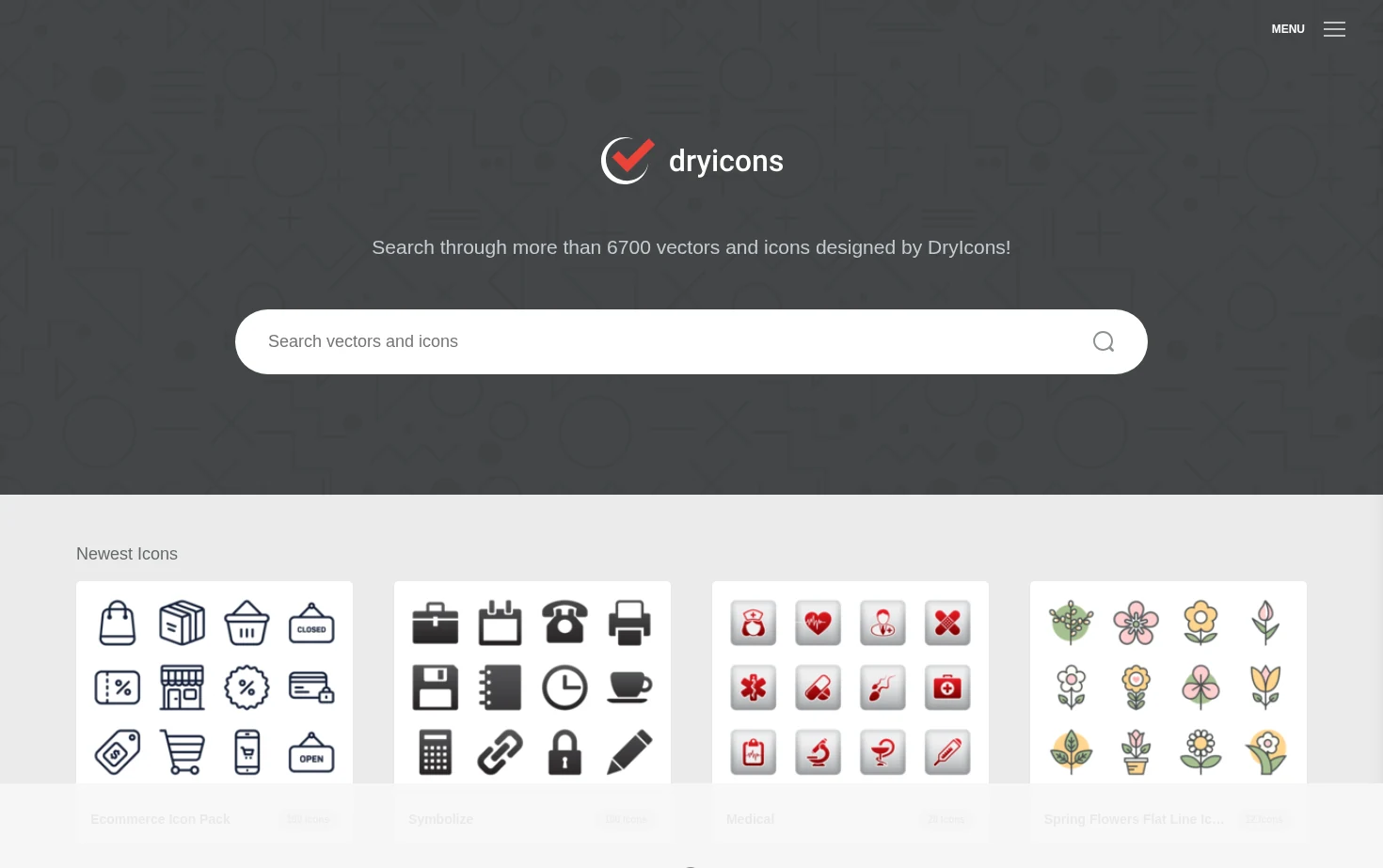 DryIcons.com 页面快照